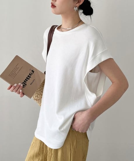 wide shoulder t-shirt / 5color　hm1348