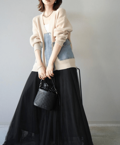 knit top & skirt set-up / 3color　hm2749