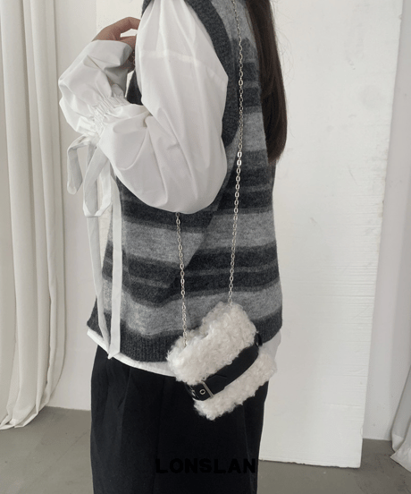 fur mini bag / 2color　hm2758