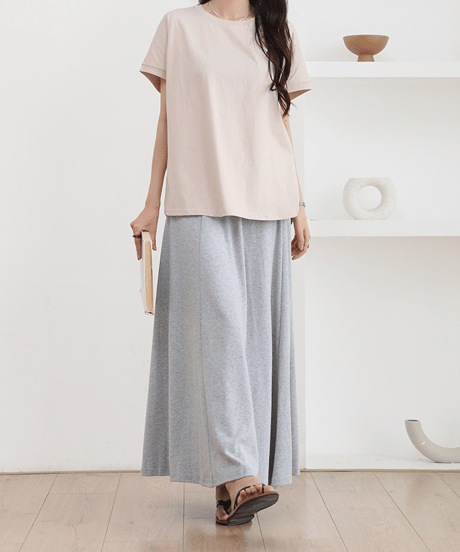 flared long skirt / 5color　hm2908