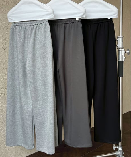 soft wide sweatpants / 3color　hm2065