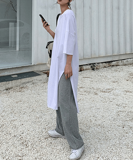 loose t-shirt dress / 9color　hm2940