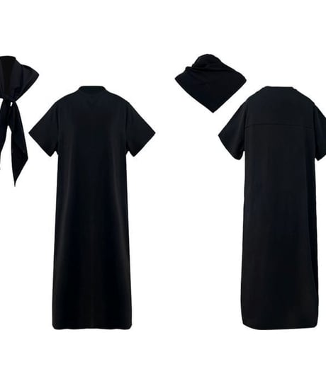 one-piece & scalf set / 2color　hm2263
