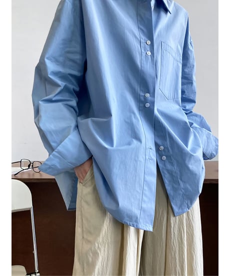 double button shirt / 2color　hm2053