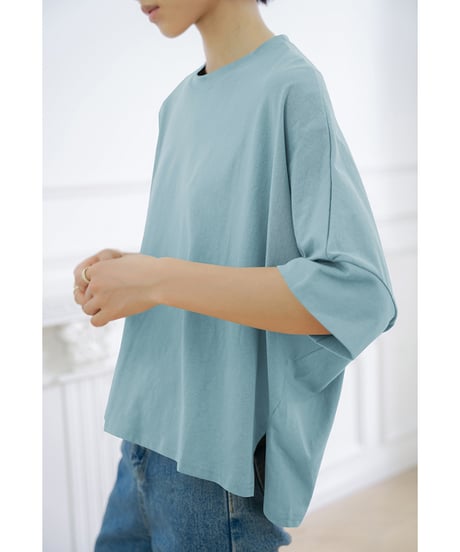 side slit tee / 8color　hm2963