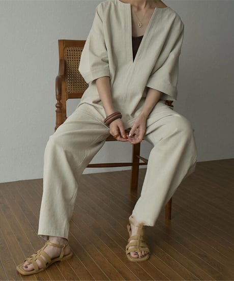 《即納》tops pants set up / 2color　hm1486