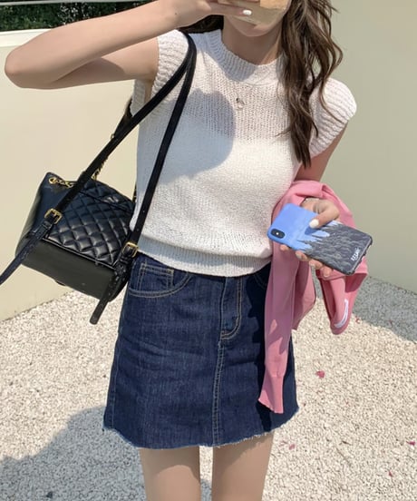 french sleeve summer knit / 5color　hm1517