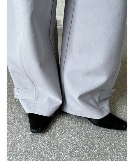 structured wide pants / 2color　hm2078