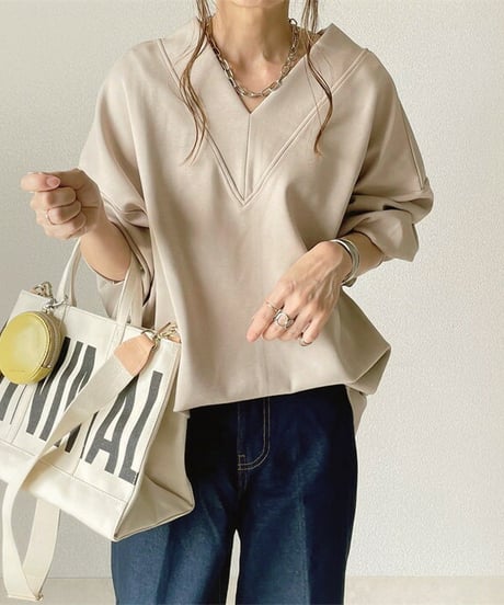 volume sleeve top / 2color　hm2607