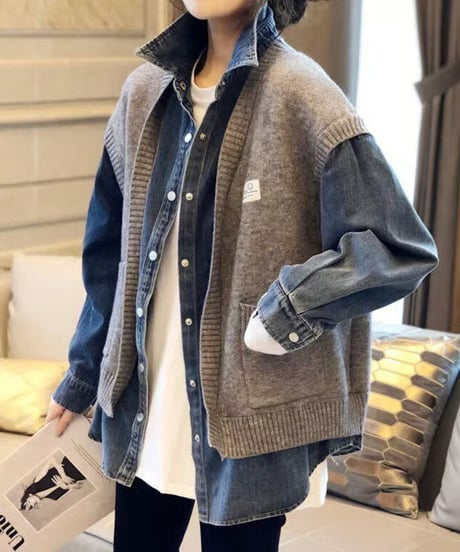 denim docking jacket / 2color　hm2644