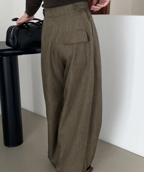 adjustable wide pants / 2color　hm1712
