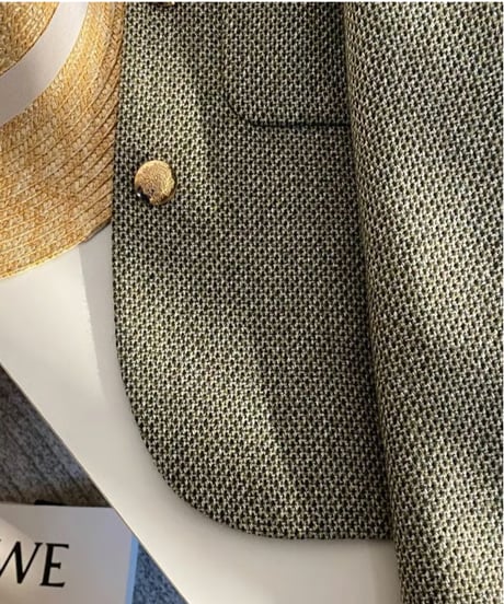classical tweed jacket　hm2544