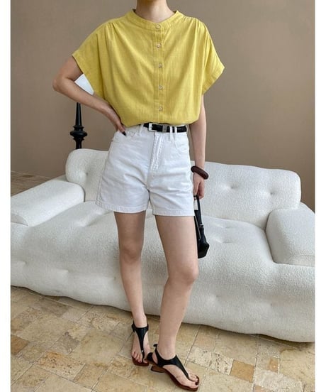 front button blouse / 3color　hm2313