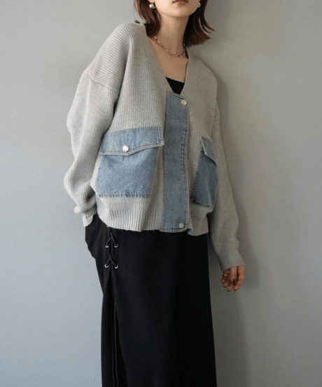 knit top & skirt set-up / 3color　hm2749