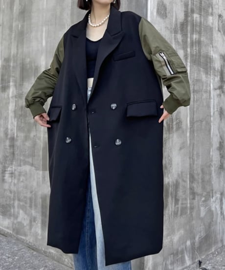 ma-1 docking bicolor coat / 3color　hm1791