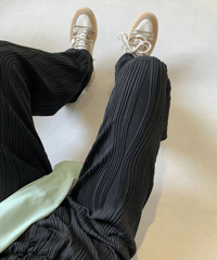 wave pleats pants / 3color　hm2290