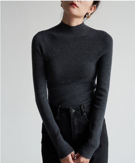 middle neck knit / 5color　hm2801
