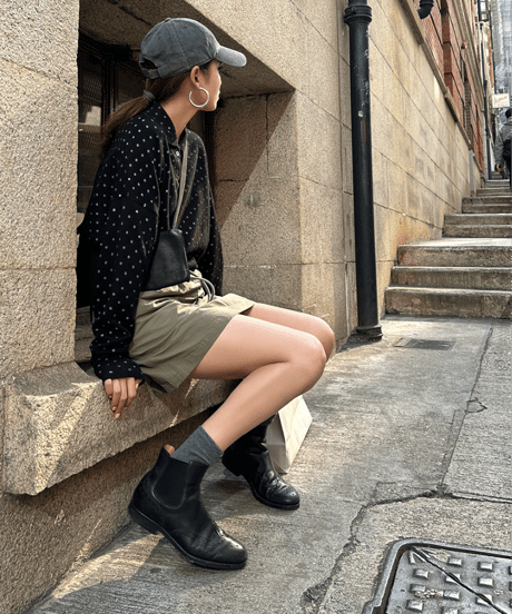 a-line mini skirt / 2color　hm1248