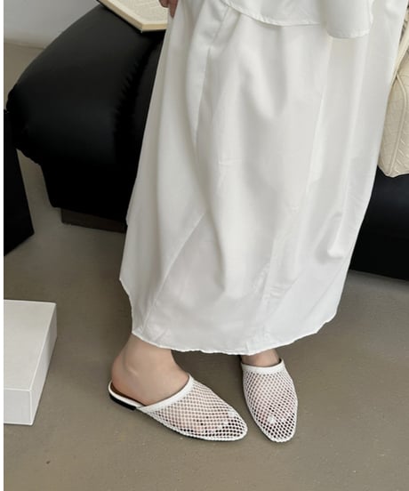 fishnet design flat sandal / 3color　hm2244