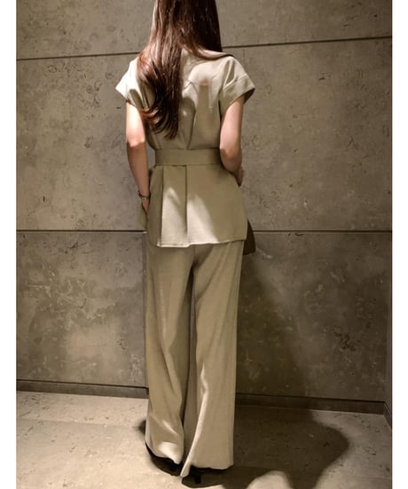 collared pants set / 3color　hm2863