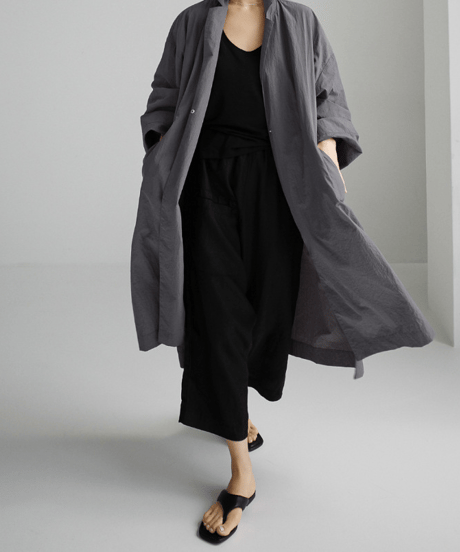 linen long shirt / 2color　hm2906