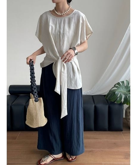 twist hem blouse / 2color　hm2407