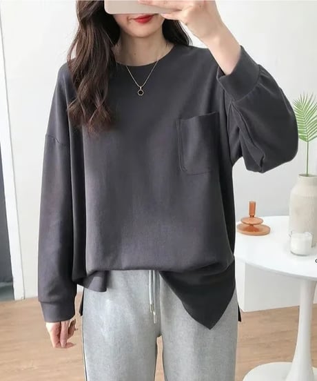 pocket long t-shirt / 3color　hm1425