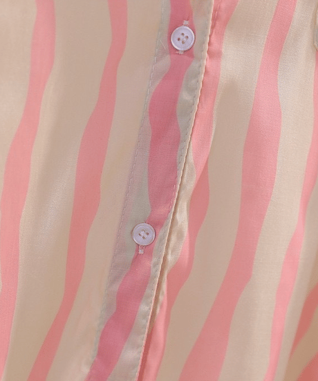 striped button shirt / 2color　hm2519