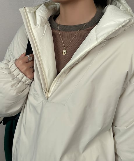 label pullover jacket / 2color　hm1891