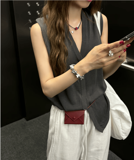 summer knit vest / 3color　hm2416