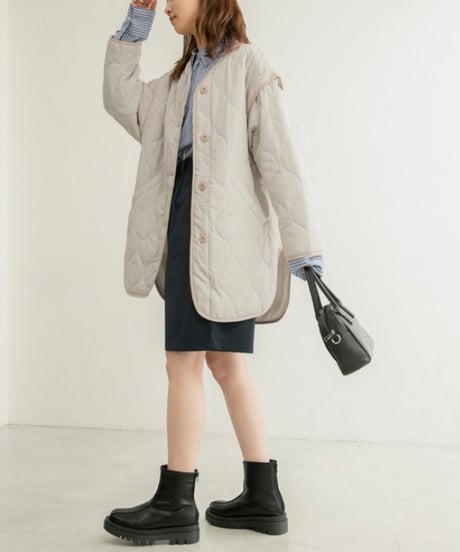 2-way quilted jacket / 3color　hm2688