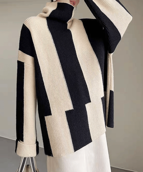 striped design knit　hm1660
