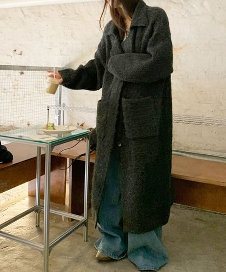 loose long knit cardigan　hm1883