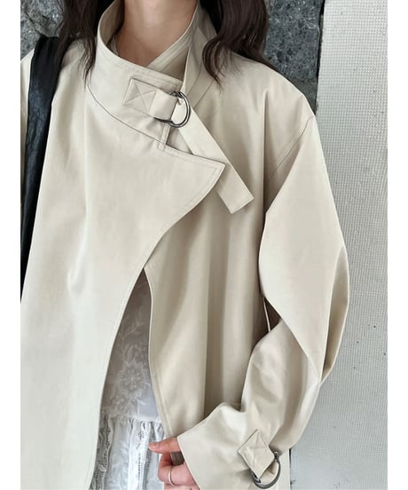 asymmetrical jacket / 2color　hm2057