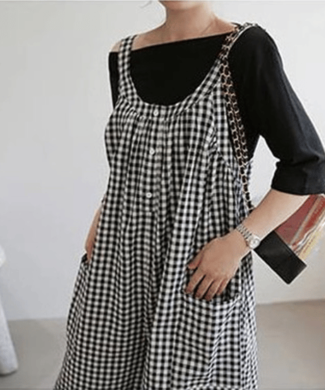 striped overall pants / 3color　hm2944