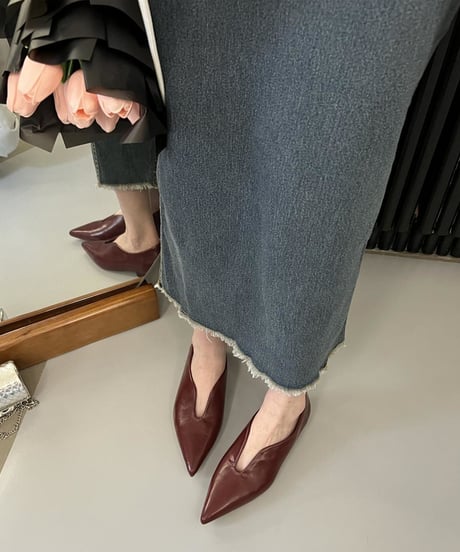 pointed toe pumps / 4color　hm1351