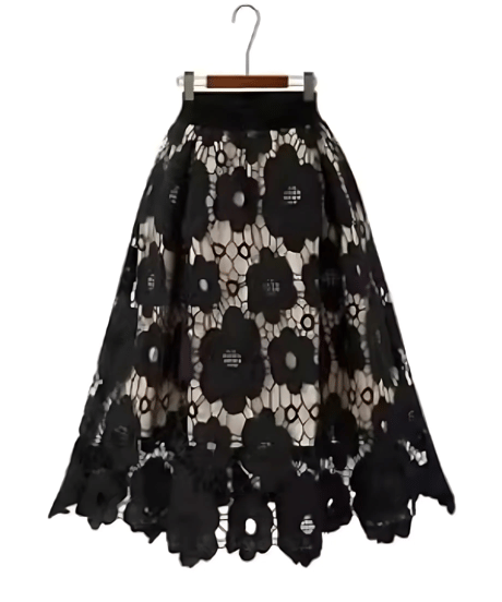 floral lace skirt　hm2128