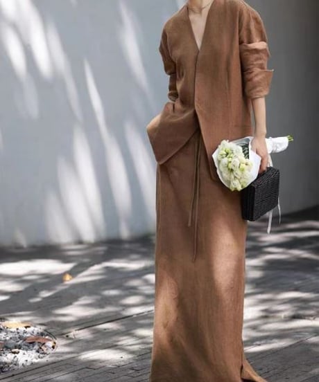 jacket & skirt setup / 2color　hm2025