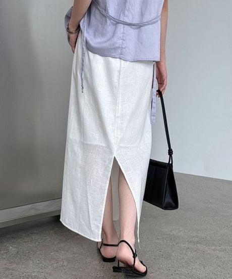back slit skirt / 4color　hm2320