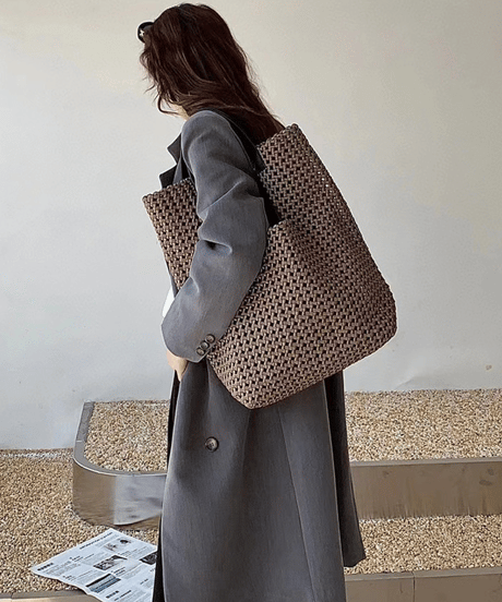 mesh tote bag / 2color　hm2247