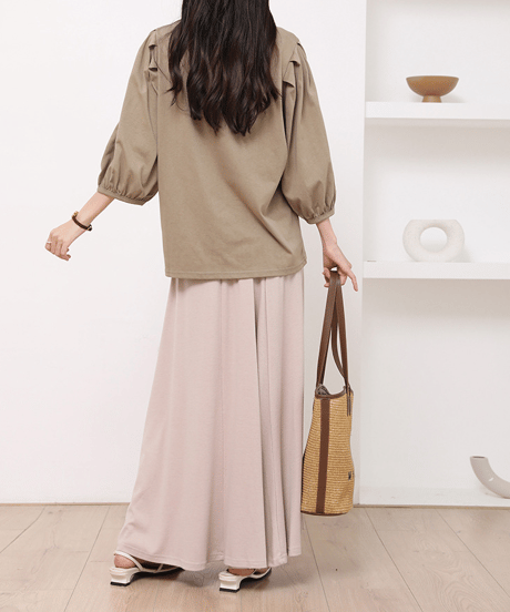flared long skirt / 5color　hm2908