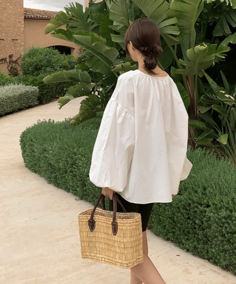 skipper loose blouse / 2color　hm2931