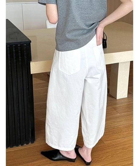 wide cropped pants / 2color　hm2328