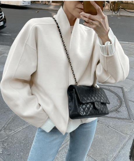 shawl collar short coat　hm2742