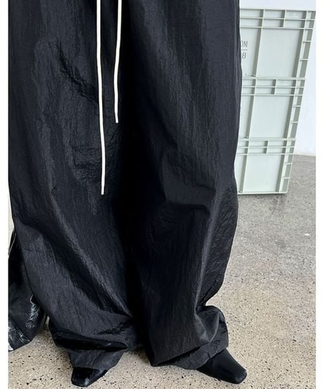 drawstring wide pants / 2color　hm2299