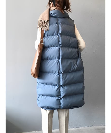 long down vest / 3color　hm1877