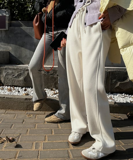fleece thickened pants / 2color　hm1064