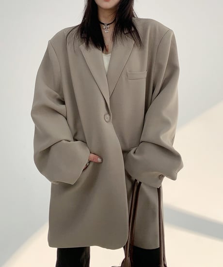 oversize tailored jacket / 2color　hm1951
