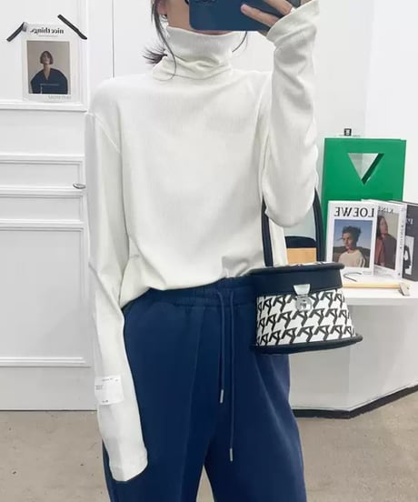 sleeve tag top  / 4color　hm1798