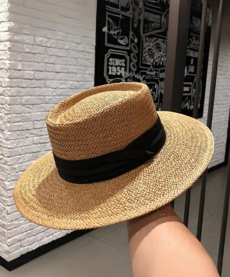 straw hat / 2color　hm1528